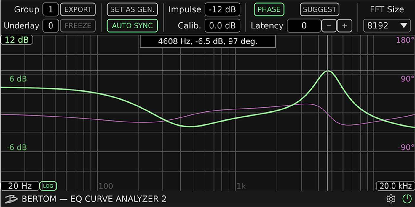Bertom Audio - EQ Curve Analyzer v2