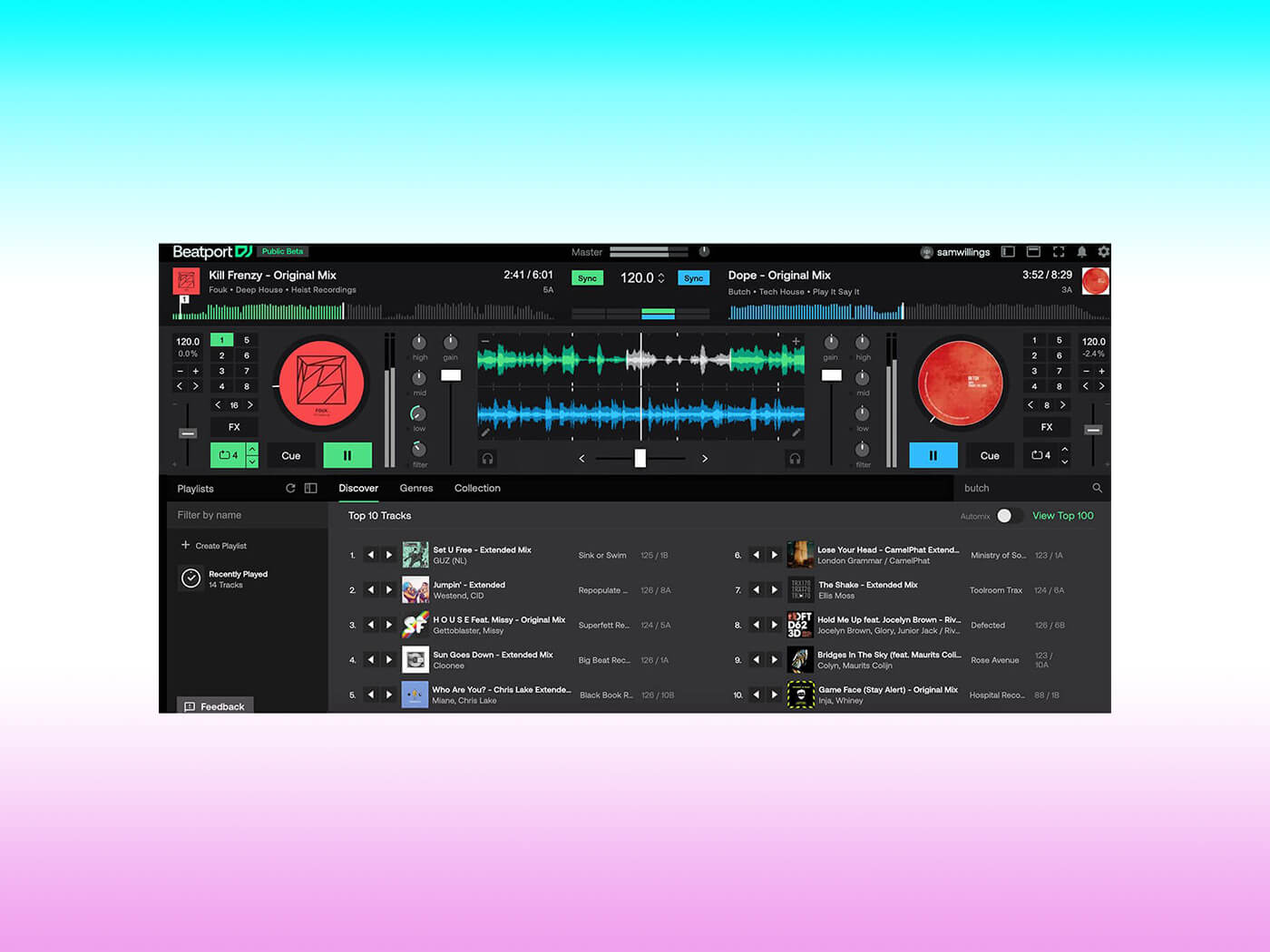 Beatport DJ web-based app