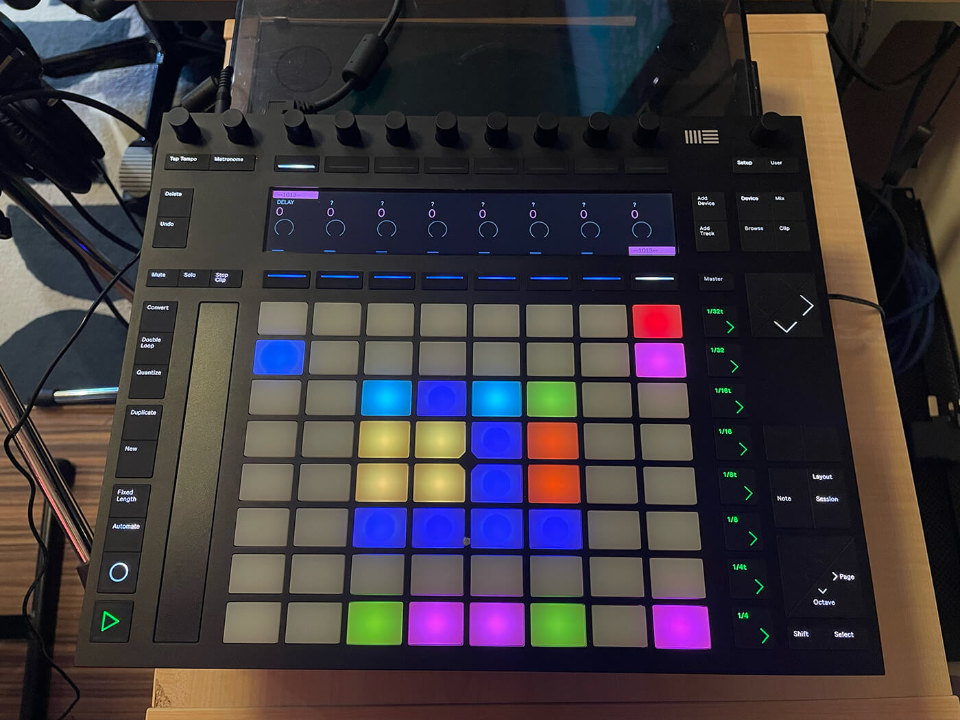 Ableton Push 2 in Miso Extra’s studio by Claryn Chong