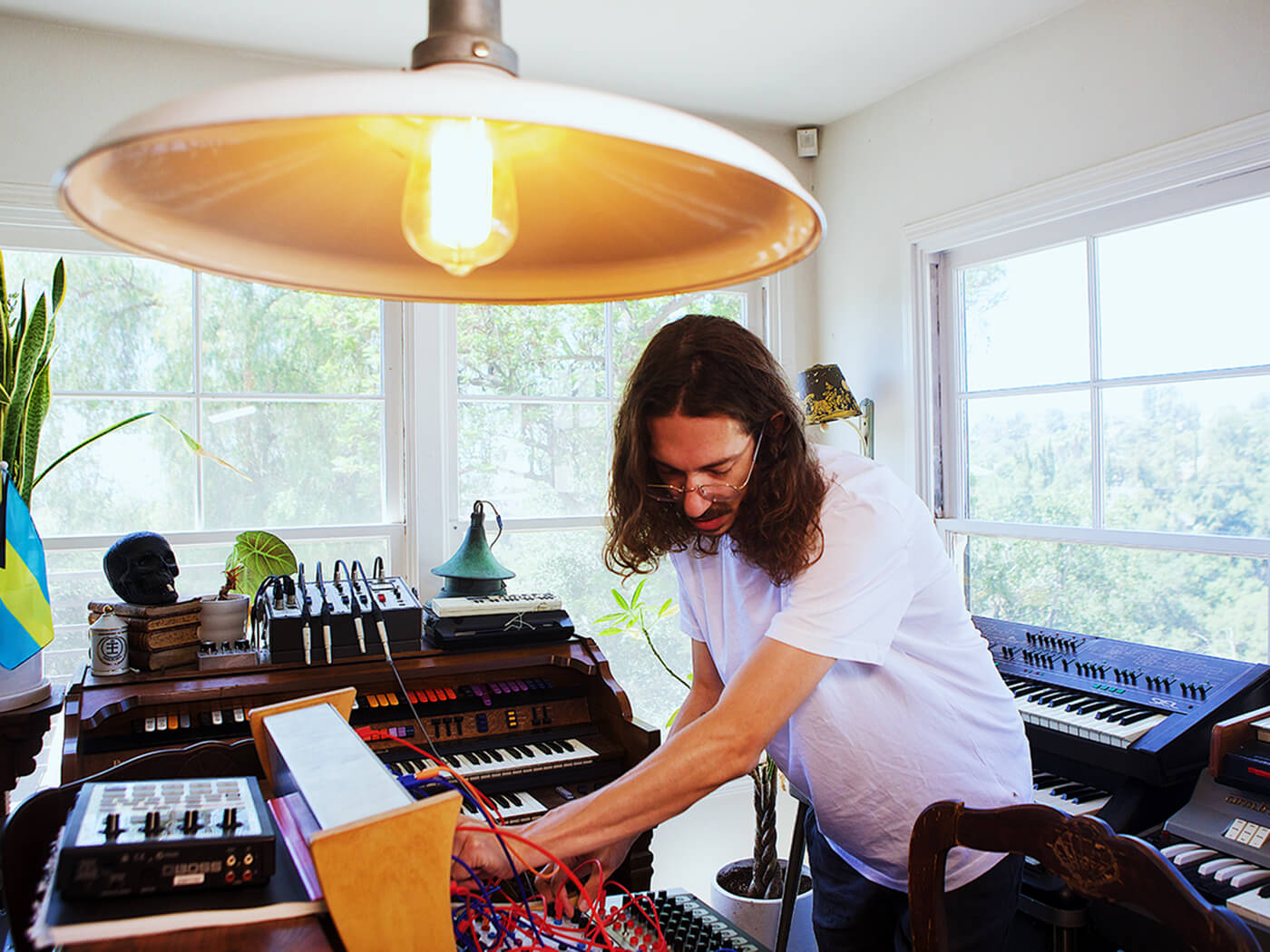 Carter Lang in his studio by Nate Guenther