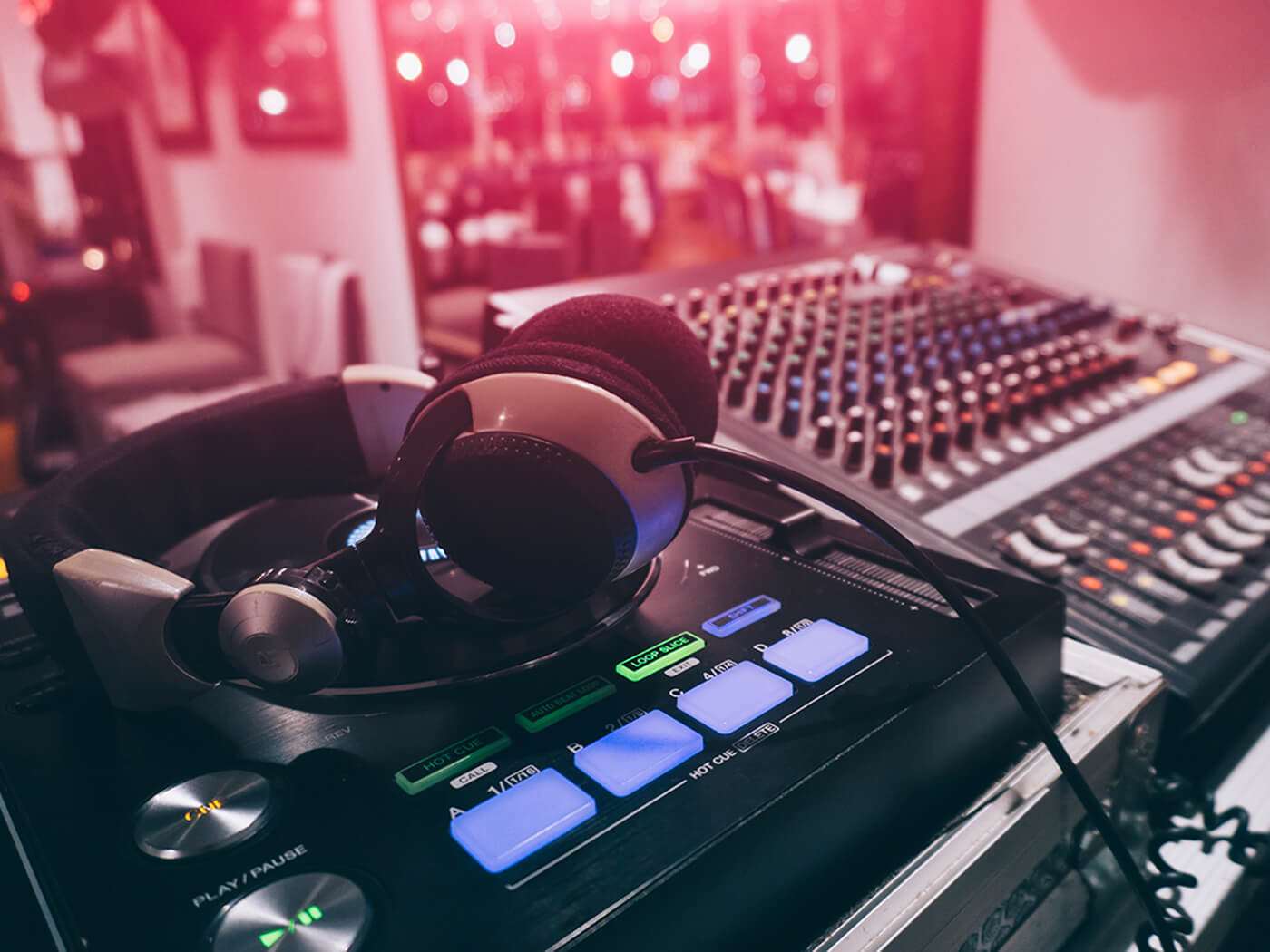 DJ sound mixer, photo by 123ducu via Getty Images