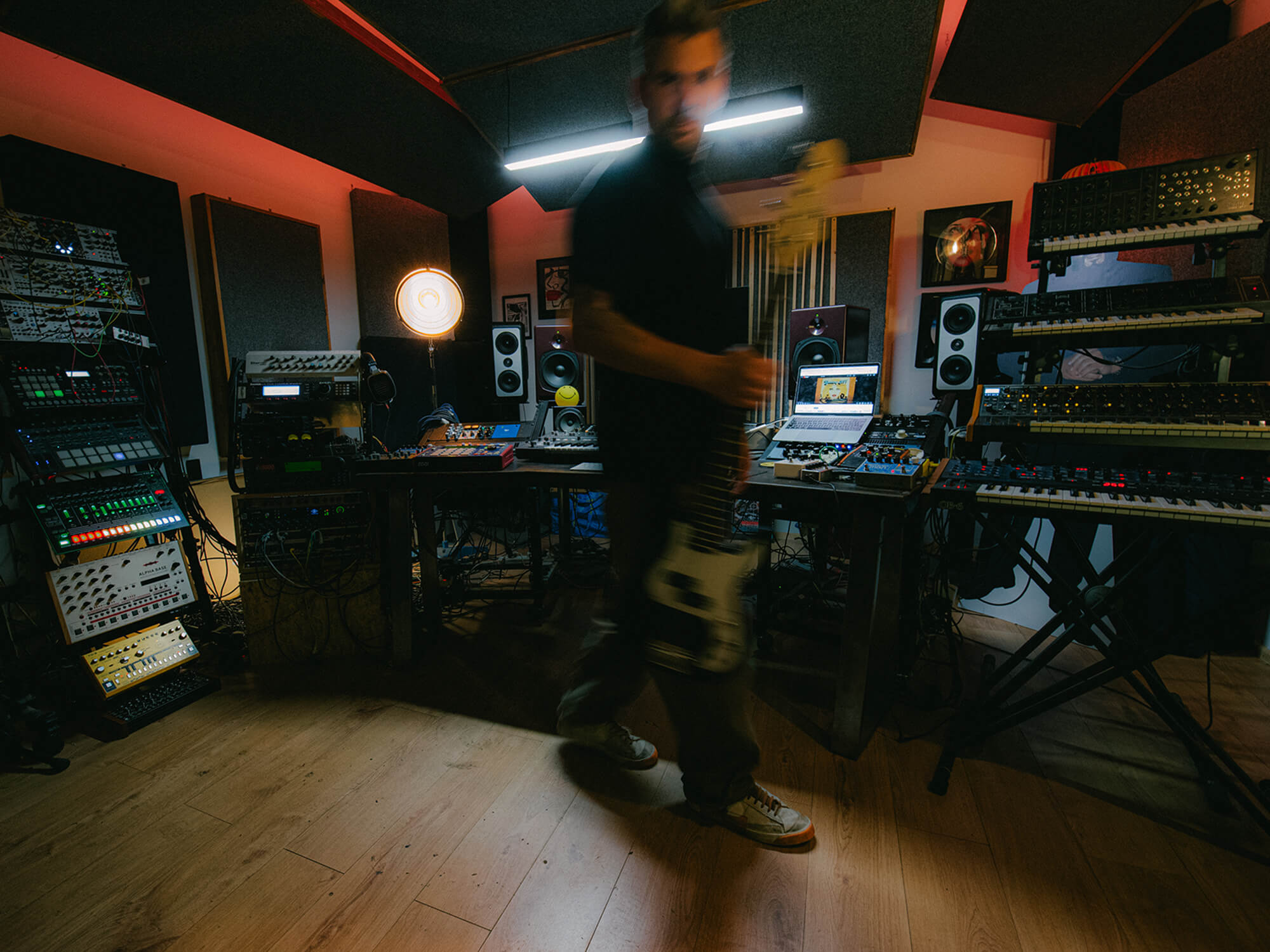 Voigtmann in the studio he shares with Tom Demac by @Ginnypa