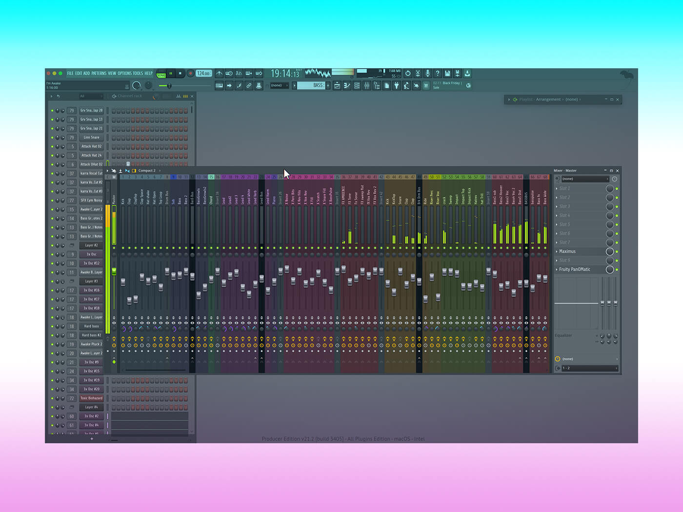 FL Studio 21.2 mixer