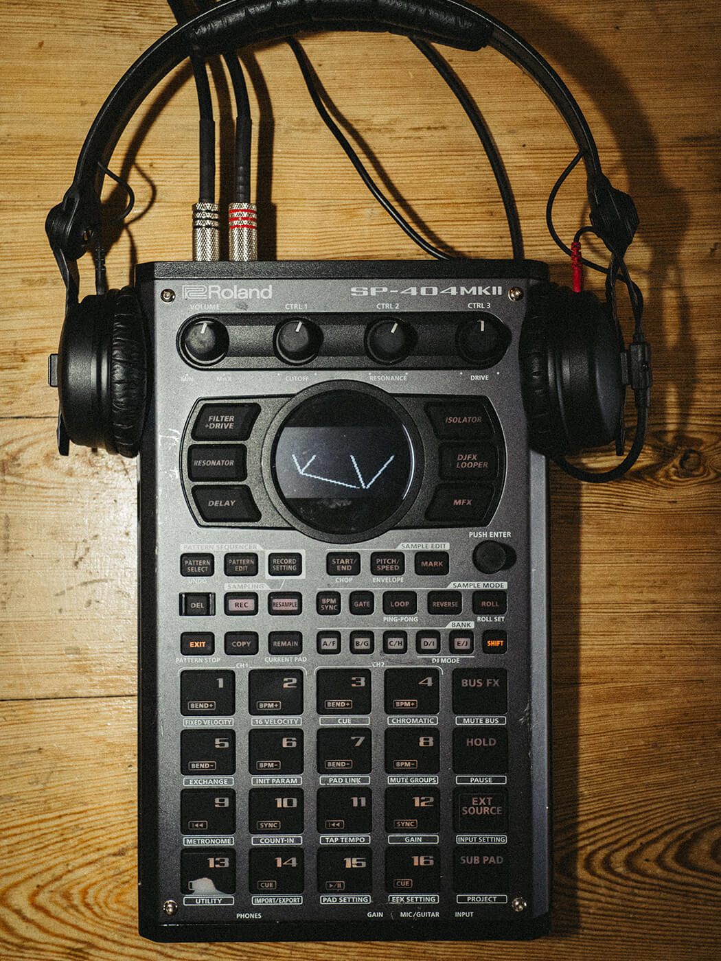 Roland SP-404 MKII sampler used by Joy Anonymous, photo by @Sully