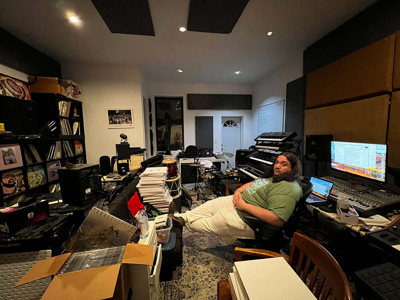 Toribio in his studio