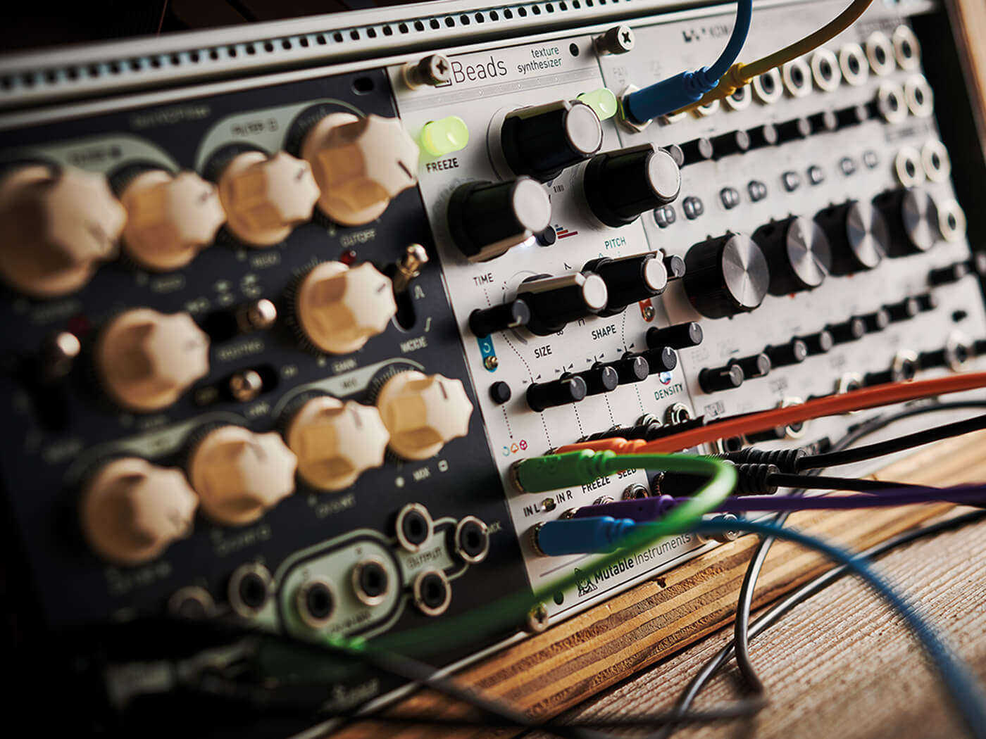 Mutable Instruments Beads synthesizer module, photo by Olly Curtis/Future Publishing via Getty Images