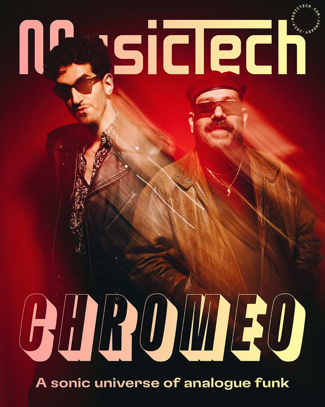 Chromeo on The Cover of MusicTech, photo by Fiona Garden