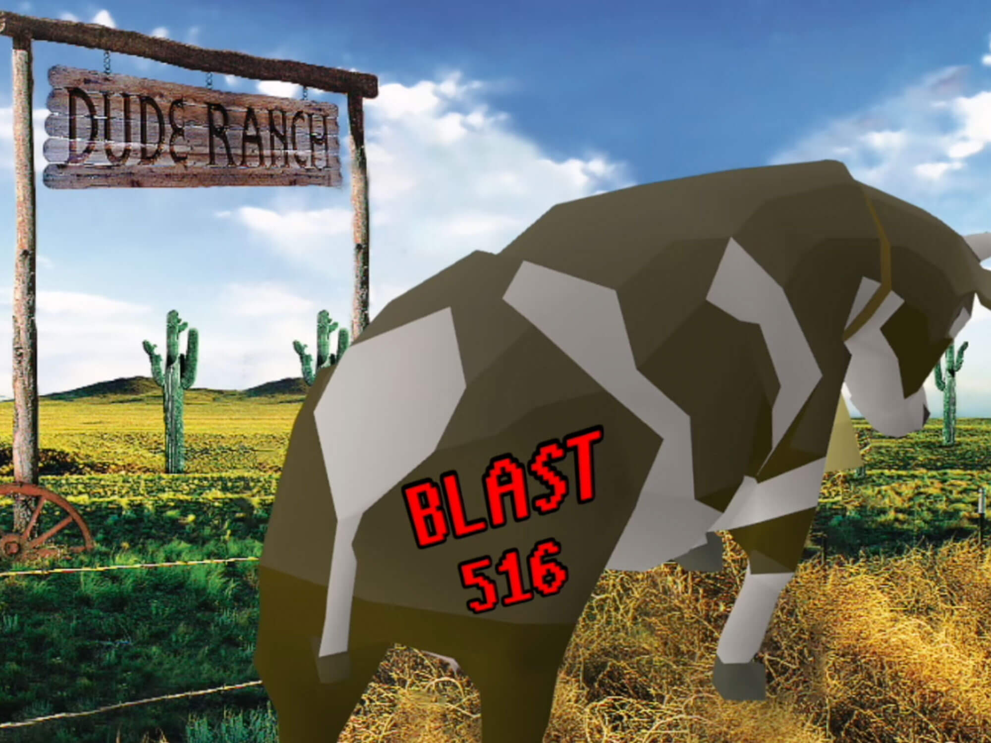 Mock RuneScape-themed version of the Blink-182 Dude Ranch album cover