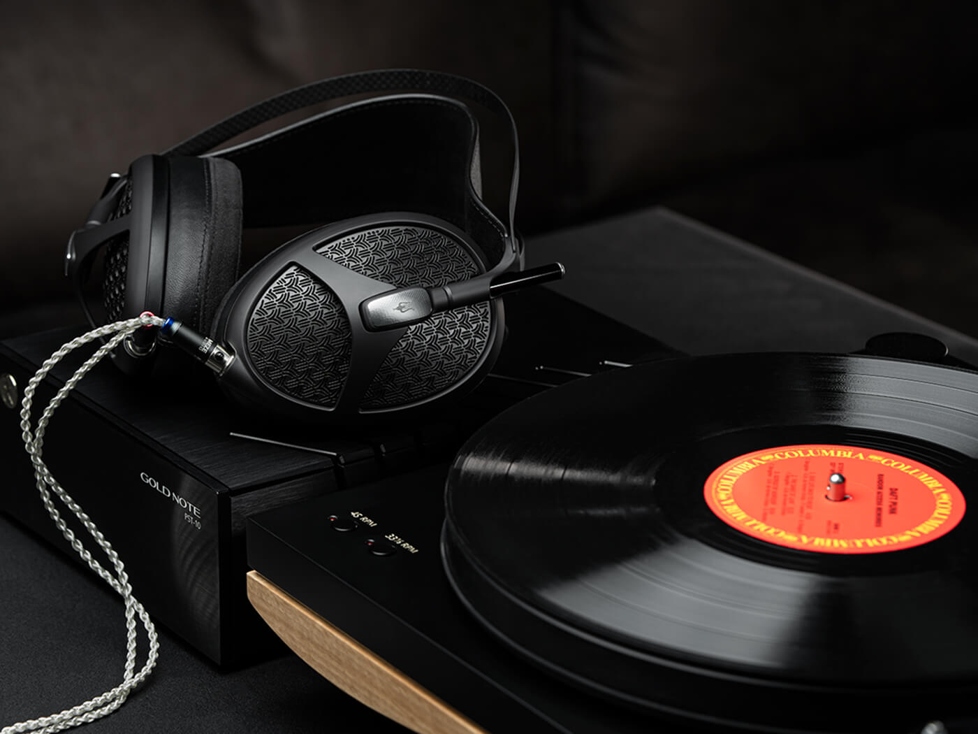 The Empyrean IIs with a turntable