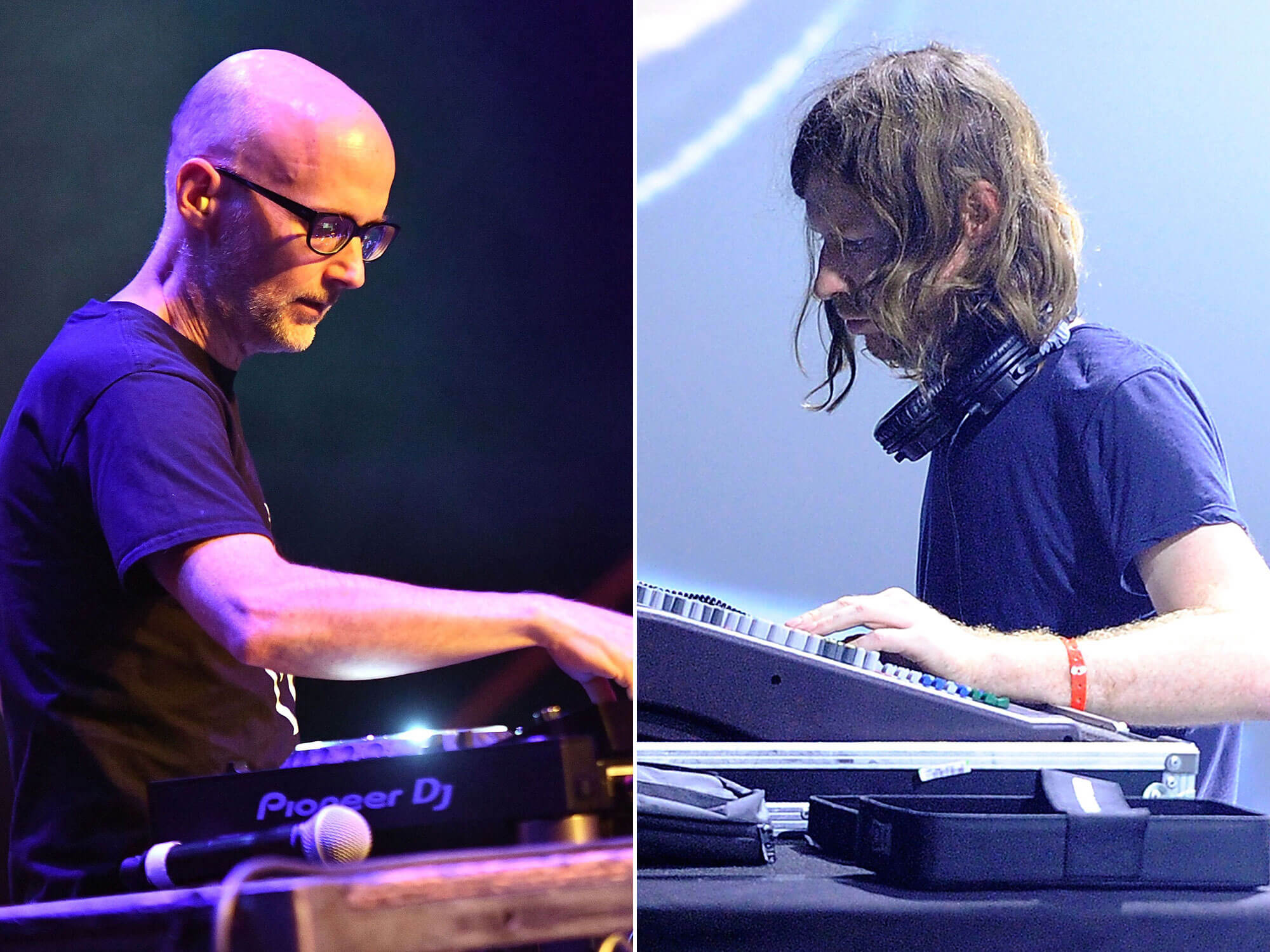 [L-R] Moby and Aphex Twin