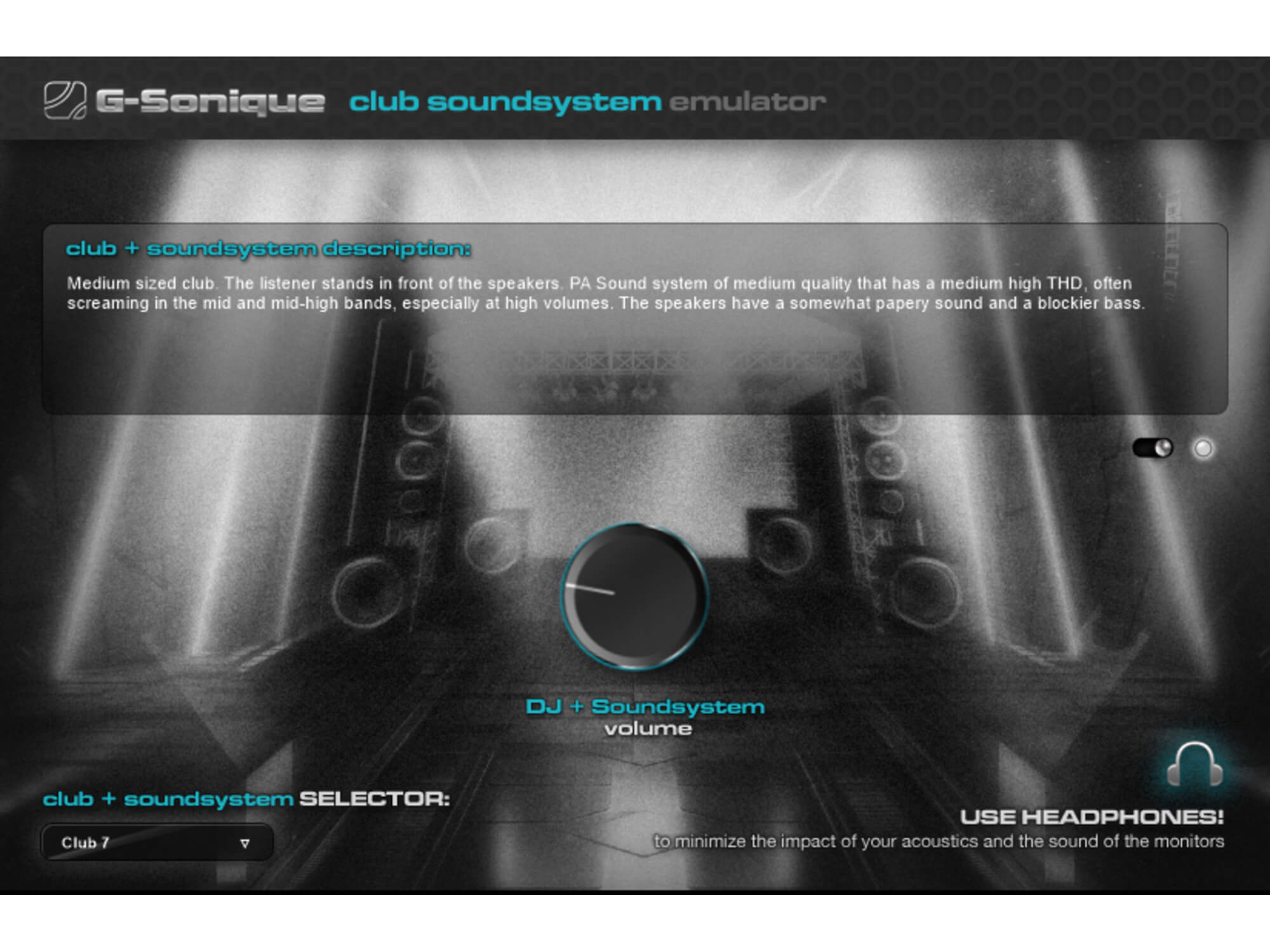 G-Sonique's PA Club Soundsystem Emulator