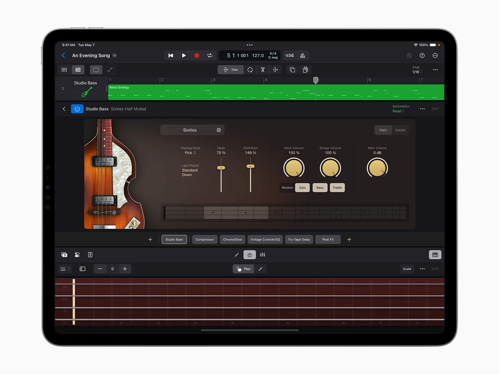 Logic Pro new Bass Player feature