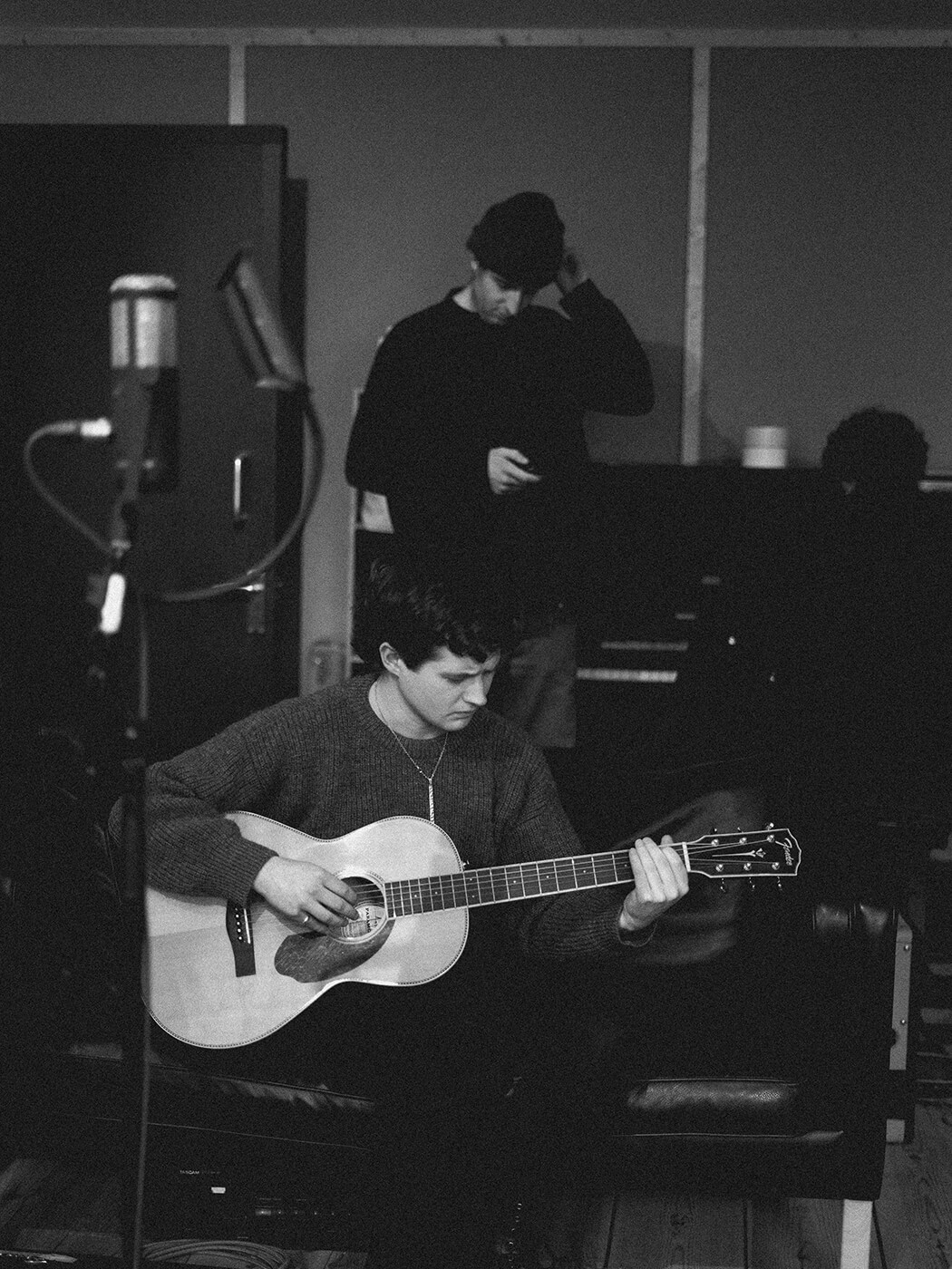 Porij in the studio, photo by Zak Watson